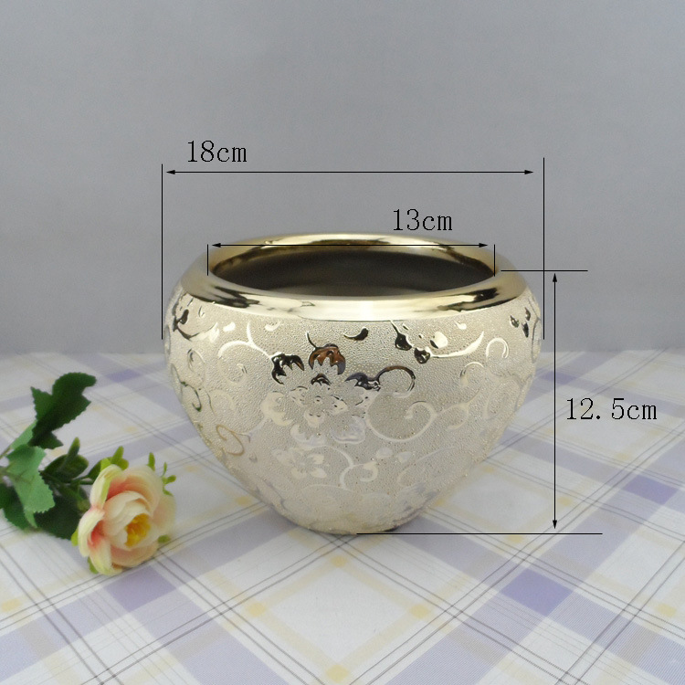 bình gốm tráng men cắm hoa